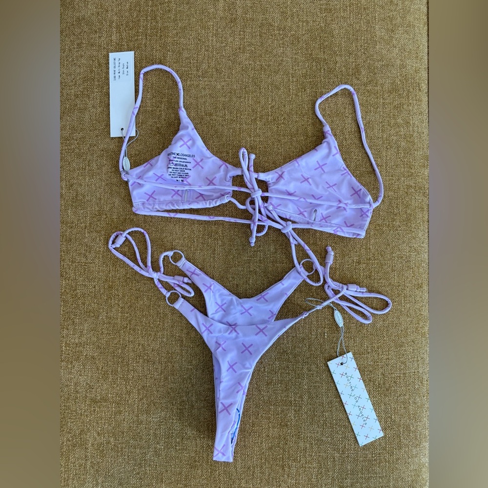 Boutine LA Lavender Bikini with Cross Design